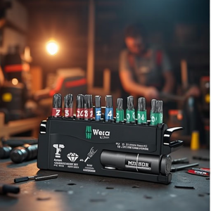 WERA 10-Piece Impactor Bit Assortment PZD/T/6-KT Steel Material with Quick-Change Hex Holder for Impact <b>Driver</b> Machine - Product Image 3