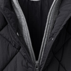 Blouson aviateur pour filles avec fermeture à glissière avant et capuche avec fermeture à boutons/Veste de service OEM à taux d'usine pour filles avec poches 2026 - Product Image 3