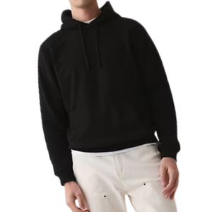 Sudadera con capucha negra Lisa para hombre, ropa de calle, jersey de gran tamaño, sudadera de lana informal con capucha, Top de algodón cálido, traje de moda de invierno en oferta - Product Image 2