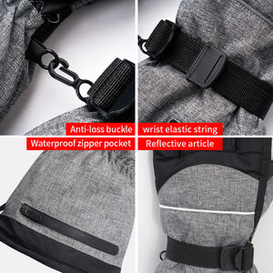 Guantes de Esquí Térmicos de Cuero, Impermeables, Aislados, Protección contra el Frío para Hombre - Product Image 5