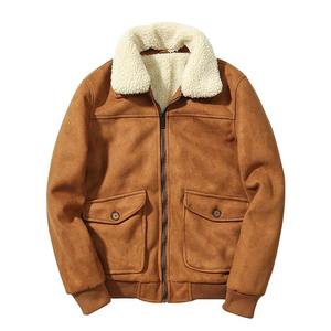 Vêtements d'extérieur en cuir Sherpa pour femmes Veste en cuir Sherpa en cuir véritable de qualité supérieure pour hommes, en peau de mouton - Product Image 1