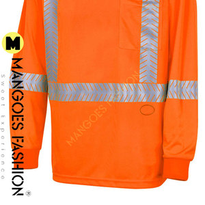 เสื้อยืดคอกลมสะท้อนแสงสำหรับผู้ชายเสื้อยืดแขนสั้น Hi-Vis ดีไซน์ตามสั่ง - Product Image 3