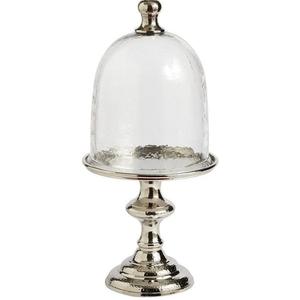 Support à gâteau décoratif de qualité supérieure, plaqué nickel, avec dôme en verre personnalisé pour hôtel et décoration intérieure - Product Image 1
