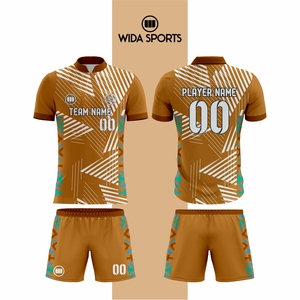 Wholesale <b>Heat</b>-Transfer Printed Soccer Uniform 100% Polyester Custom Team Name Quick Dry Eco-Friendly High Quality Unisex Adult - Product Image 4