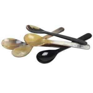 ช้อนเสิร์ฟกระดูกฮอร์นสไตล์นางฟ้าทำมือช้อนตกแต่งสไตล์สูงสำหรับงานฝีมือรูปพระจันทร์เสี้ยว - Product Image 1