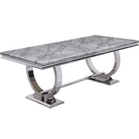 Ensemble de table à manger en marbre de luxe moderne, 6 places, meubles de salle à manger, meubles de maison