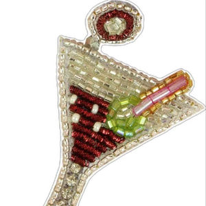 Beaded Embroidery Keychains And Seed Beads Bag <b>Accessories</b> Handmade Seed Beads Embroidery Bag Charms With Festival Designs - Product Image 1