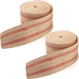 Pure Natural Nursery Edge Banding High Quality Eco-Friendly Jute Burlap Webbing Tape Plant <b>Wrap</b> <b>Furniture</b> Customizable Width - Product Image 2