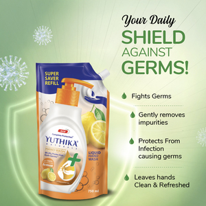 Yuthika Naturals 750มล. PH บาลานซ์มะนาวล้างมือ100% สารสกัดจากธรรมชาติรูปแบบของเหลว - Product Image 5