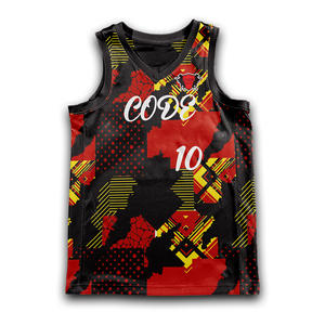 Short en jersey réversible à col en V pour hommes personnalisable OEM ensemble d'uniformes de basket-ball en maille de polyester à séchage rapide XS-XXL vêtements de basket-ball - Product Image 2