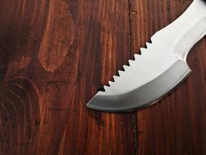 Traqueur de lame en acier D2 de taille personnalisée couteau à lame fixe manche en Micarta avec prise confortable pochette en cuir de vachette couteaux de camping - Product Image 2