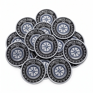 Fabricant de patchs brodés personnalisés en gros pour boussoles de navigation, badges ronds en vrac pour l'entraînement en extérieur - Product Image 1