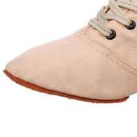 Chaussures de danse de ballet professionnelles modernes pour femmes, légères, respirantes, à tige haute, en cuir verni et fourrure