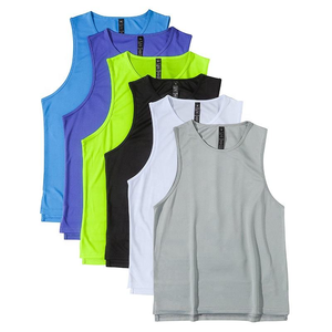 Custom made OEM Workout Sports Fitness Custom <b>Men</b> Stringer Gym Tank Top With Split - Product Image 6