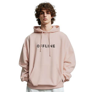 Sudaderas con capucha de gran tamaño para hombre con hombros caídos y ropa de calle con aspecto inspirado - Product Image 1