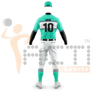 เครื่องแบบเบสบอลพิมพ์ซับลิเมชันสำหรับผู้ชายเครื่องแบบเบสบอล - Product Image 6