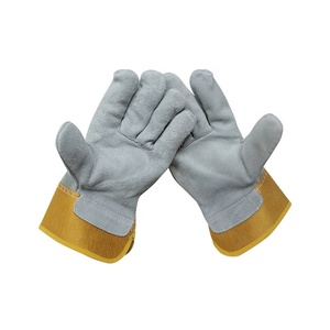 Gants de Construction en peau de chèvre bon marché de haute qualité équipement de sécurité de travail de coupe ignifuge pour les constructeurs de soudage mécaniciens conducteurs soudeur - Product Image 2