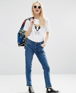 T-shirt graphique OEM pour femme, coupe ajustée, 100 % coton, grandes tailles, fabrication de vêtements, marque privée - Product Image 4