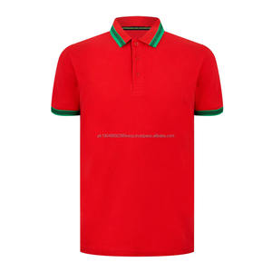 100% coton hommes polos Original Golf & Sports décontracté polo avec devant tricoté Logo Polo T-Shirt - Product Image 5
