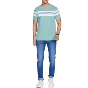 Venta al por mayor de alta calidad de algodón de alta calidad de los hombres camisetas de corte holgado camiseta de gran tamaño antiarrugas peso pesado transpirable camiseta Ringer - Product Image 4