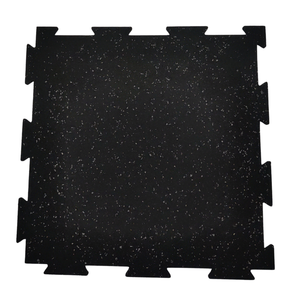 Suelo de gimnasio resistente de alto rendimiento al por mayor con esteras de gimnasio entrelazadas de superficie antideslizante para plataforma de levantamiento de pesas - Product Image 1