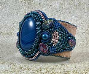 Bracelet manchette en perles faites à la main-Manchette pour femmes et filles - Product Image 3