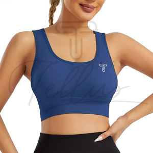 Soutien-gorge de sport pour femmes grande taille respirant, best-seller, avec logo sur le devant, design dos nu, soutien moyen - Nouveauté - Product Image 4