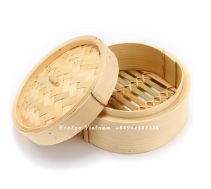 Panier à vapeur en bambou bio dim sum 100% écologique avec échantillon gratuit et logo au Vietnam - Product Image 3