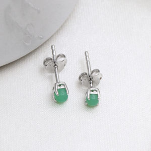 ขายส่ง925เงินสเตอร์ลิงต่างหูจี้ผู้หญิงกับอินเทรนด์พลอยคาลซิโดนีธรรมชาติแฮนด์เมดของขวัญพิเศษสำหรับเธอ - Product Image 2