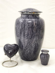 โกศเผาศพอลูมิเนียมหินอ่อนดูสง่างามรวมถึงถุงกำมะหยี่ฟรี L สูงสุด B ส่งออก - Product Image 2