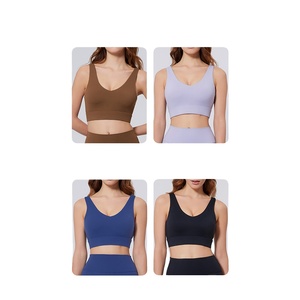 2024 New High Quality Yoga Bra Custom Logo Fitness Gym Clothing Soft Support Compression Sexy Backless Crop Sports Bra for Women - Product Image 6