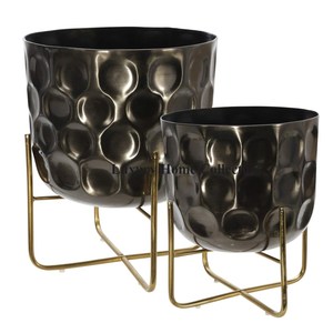 Jardinières et pots de fleurs polies miroir les plus exigeantes Couleur or Look attrayant Designer Maison et hôtel Jardinière à bas prix - Product Image 6