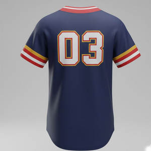 Maillot de baseball personnalisé haut de gamme, confectionné avec un tissu léger et confortable, idéal pour les matchs, les séances d'entraînement et l'usage quotidien. - Product Image 6