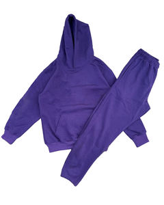 Conjunto de sudadera bordada Y2K personalizada para hombre, Sudadera con capucha y pantalones de chándal con borde recortado, chándal de moda - Product Image 2