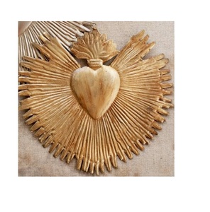 Décoration murale à cadre Vintage, miroir en forme de cœur et de cœur - Product Image 4