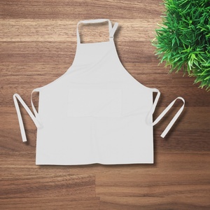Classic 100% Cotton White Sleeveless Breathable Kitchen <b>Apron</b> Adjustable Neck Strap Durable Washable <b>Chef</b> <b>Apron</b> Pocket - Product Image 3