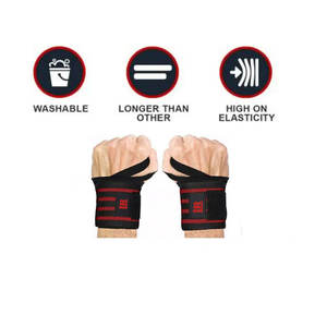 สายรัดข้อมือหนังวัวสำหรับทุกเพศคุณภาพระดับพรีเมียมอุปกรณ์ออกกำลังกายในยิมที่ปรับแต่งโลโก้ความแข็งแรงเพื่อความปลอดภัยในการฝึกซ้อม - Product Image 4