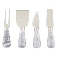 Ensemble de Spatules à Beurre en Laiton Plaqué Or avec Lames en Acier Inoxydable et Manche en Forme de Palmier, Compatible Lave-Vaisselle pour Hôtels et Restaurants