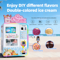 Fabricación OEM ODM, Nuevo Sistema de Venta Inteligente, Robot Inteligente, Máquina Expendedora Automática de Helado Suave para Parques de Atracciones