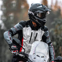 Combinaison de moto personnalisée de qualité promotionnelle pour homme, coupe-vent, respirante, séchage rapide, manches longues, protection extérieure en cuir