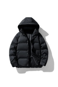 Vente en gros de vêtements d'hiver à la mode de couleur noire manteaux de créateurs veste en duvet pour hommes taille plus imperméable et souple d'extérieur - Product Image 4