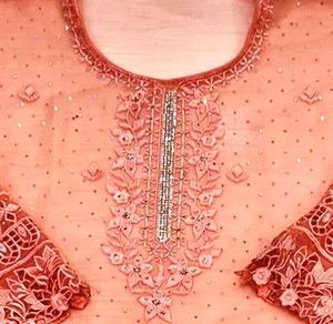 Designer moderne indien pakistanais vêtements non cousus à la main belle fête porter des costumes mode avant traditionnel - Product Image 2