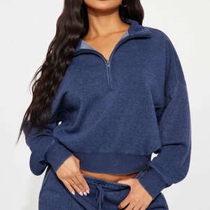 ชุดกีฬาผ้าเนื้อยืดใส่สบาย ชุดลำลอง/ชุดกีฬาผู้หญิงขายดี ชุดสตรีทแวร์ 2 ชิ้น ชุดวอร์มโอเวอร์ไซส์ - Product Image 4