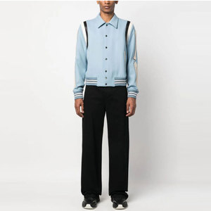Chaquetas Letterman más vendidas para hombres Nuevo OEM Venta al por mayor Chaqueta Lettermen de moda para hombres Diseño personalizado - Product Image 4