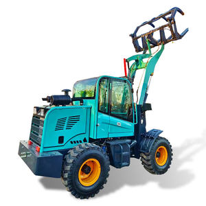 Chargeuse sur pneus compacte, mini-chargeuse frontale, opérateur assis, diesel 75KW, godet 56L, 4x4 pour travaux agricoles, construction et manutention de matériaux - Product Image 3