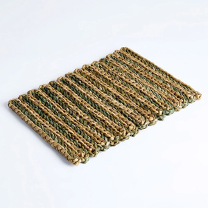 Accesorios de cena ecológicos, placas de cargador verde de jacinto de agua, almohadilla de plato de Tabletex hecha a mano al por mayor - Product Image 1