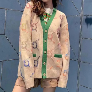 Long <b>Cardigan</b> Sweater <b>Coat</b> Women's Designer Autumn Knit <b>Cardigan</b> High End Jacquard Long Sleeve <b>Cardigan</b> Sweaters <b>Coats</b> - Product Image 5