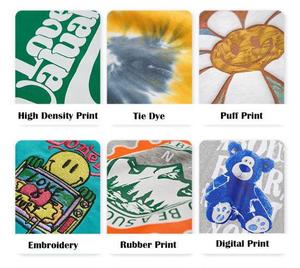 เสื้อสเวตเตอร์คอกลมสำหรับชายและหญิงโอเวอร์ไซส์ผ้าคอตตอน100% ลายนูนเสื้อผ้าแนวสตรีทผ้าเฟรนช์เทอร์รี่สำหรับผู้ชาย - Product Image 4