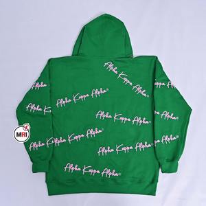 เสื้อฮู้ดสวมหัวโอเวอร์ไซส์ปักลาย3D กำหนดเองได้เสื้อมีฮู้ดแขนยาวผ้าคอตตอนผ้าฟลีซ - Product Image 4