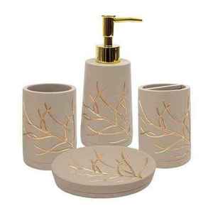Luxe Moderne Résine Salle De Bains Ensemble À La Main Vanité Organisateur Porte-Savon Porte-Brosse À Dents Gobelet Plateau Élégant Élégant Décor - Product Image 5